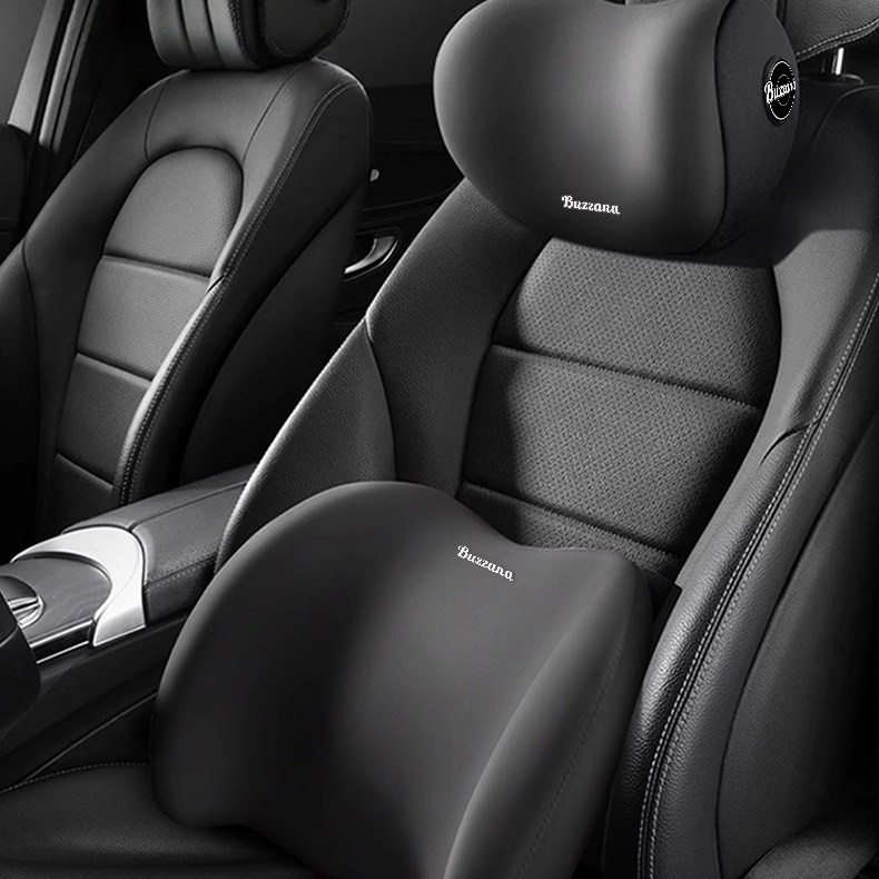 차량용 1+1 메모리폼 목쿠션 사계절용 허리쿠션 등받이쿠션 세트 15,400원