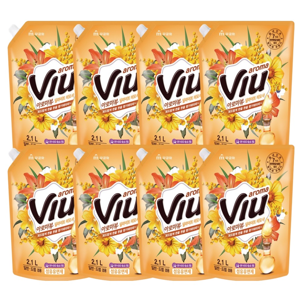 아로마뷰 섬유유연제 딜라이트 미모사 리필, 2.1L, 8개 16,920원