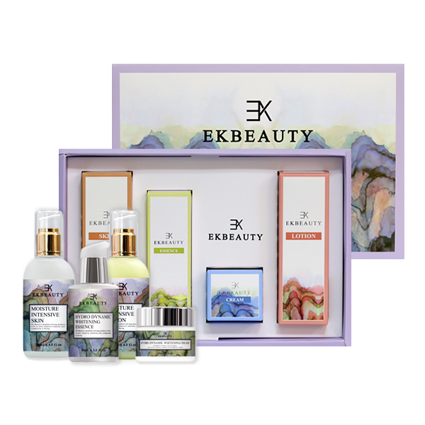이케이뷰티 미백 보습 4종 세트(보습스킨 보습로션 미백에센스 미백크림) 기미 검버섯 잡티 미백과 보습을위한 세트구성 프리미엄 천연화장품 선물추천, 1세트 127,280원