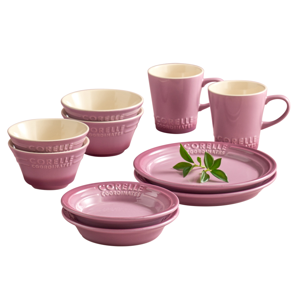 코렐코디네이츠 브리즈스톤 식기세트 10p, 퍼플, 공기 2p + 대접 2p + 찬기 2p + 접시 2p + 머그 2p, 1세트 129,000원