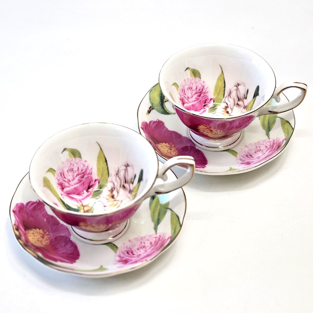 플라워리 본차이나 커피잔 2인조 세트 찻잔 티타임 24,850원