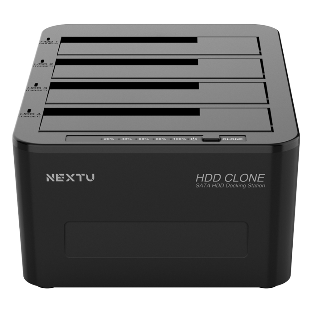 넥스트유 크이원 USB3.0 SSD HDD 하드 도킹스테이션 4베이 하드복사기 82,570원