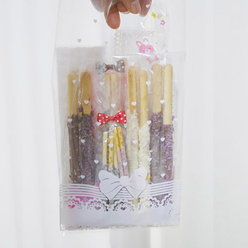 오케이유원 pp투명리본 쇼핑백, 100개 9,600원