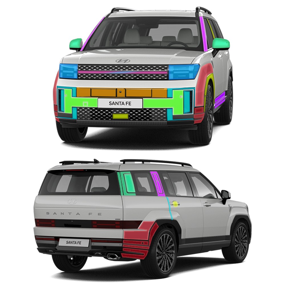 스킨엑스 싼타페 MX5 캘리그래피 PPF 외장필수패키지D 차량보호필름, 1개 598,000원