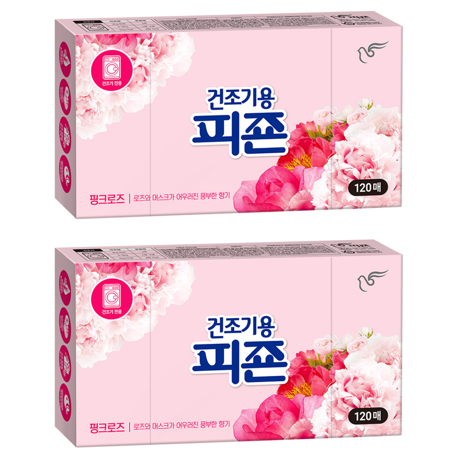 피죤 건조기용 오리지널 시트 섬유유연제 핑크로즈 본품 18,900원