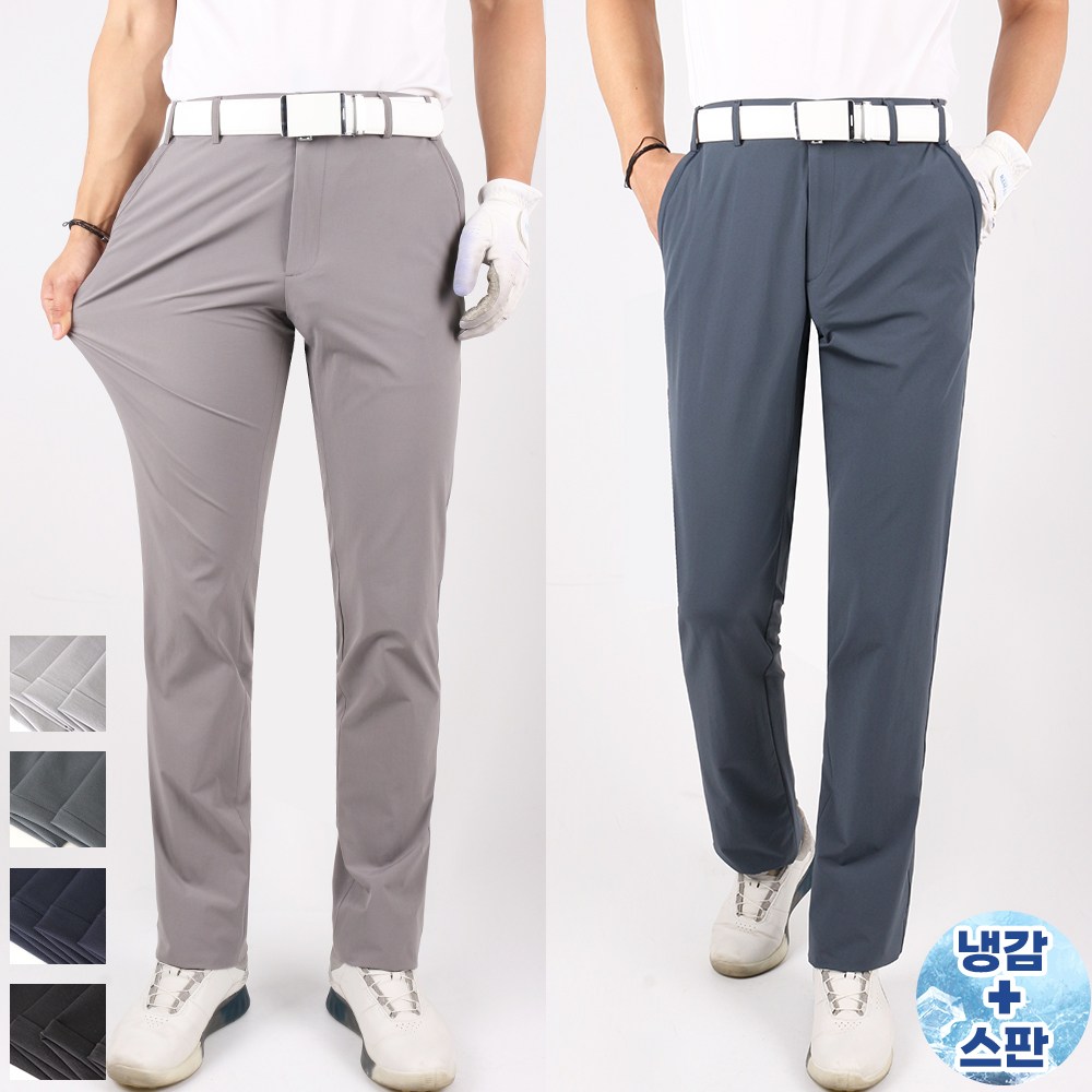 GTMB-AR무지자수골프바지 자수 고리 아이스 원단 스판 히든밴딩 라운딩 외출복 빅사이즈 49,800원