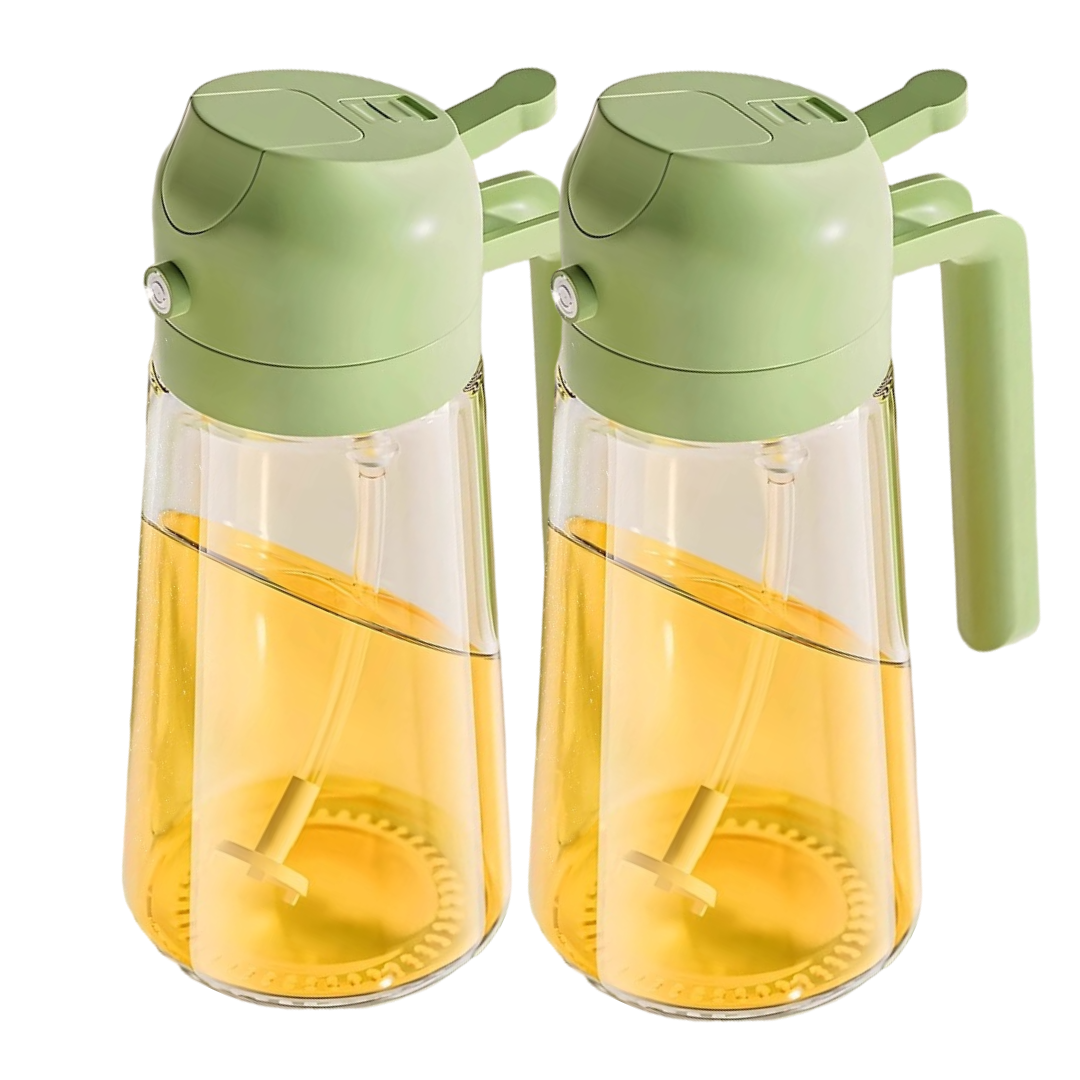 아엘론 2WAY 고급형 대용량 오일 간장 스프레이 유리병, 2세트, 600ml 24,000원