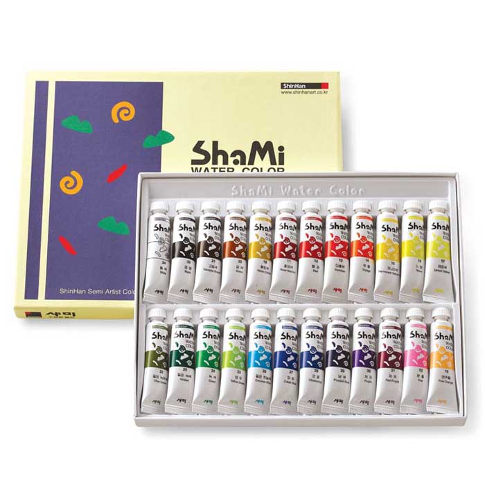 신한 샤미 수채화물감 10ml 24색 20,740원