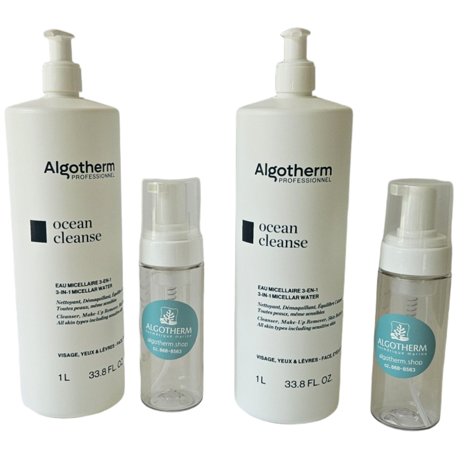 [알고덤 3in1미셀라워터 스킨토너] 1000ml 대용량 저자극 보습 거품 미스트 프랑스1+1, 2개, 1L 115,000원