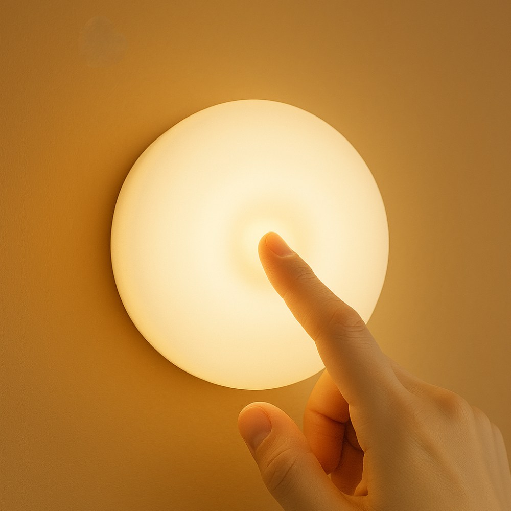 젠스테 무선 터치 USB 무드등, 웜옐로우(전구색) 15,000원