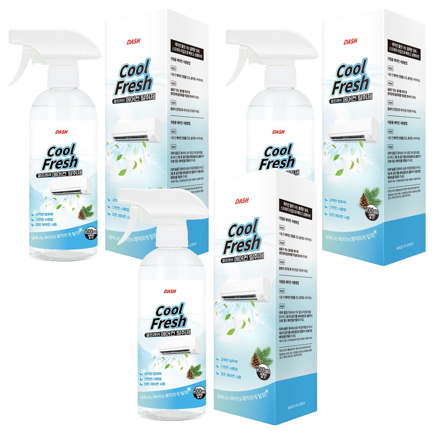 DASH 쿨프레쉬 에어컨 탈취제, 500ml, 3개 23,700원