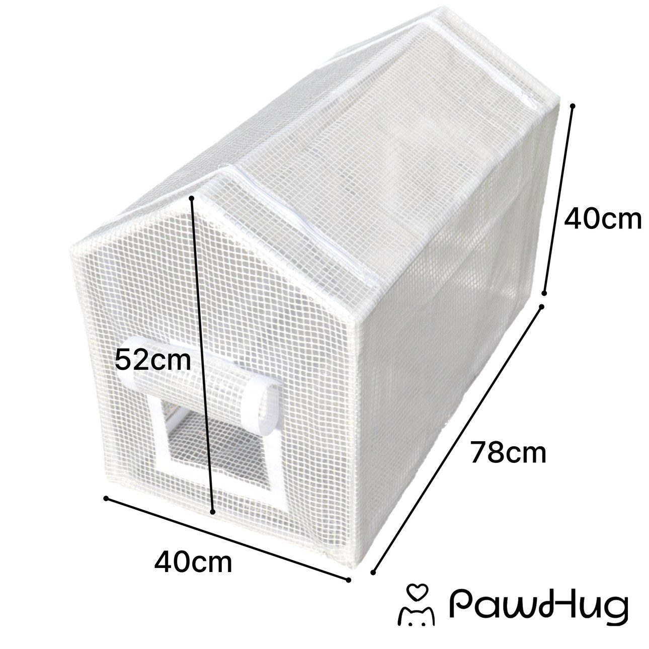 포우허그 길고양이집 두배쫀쫀 비닐하우스, 1개, 화이트 투명 33,410원