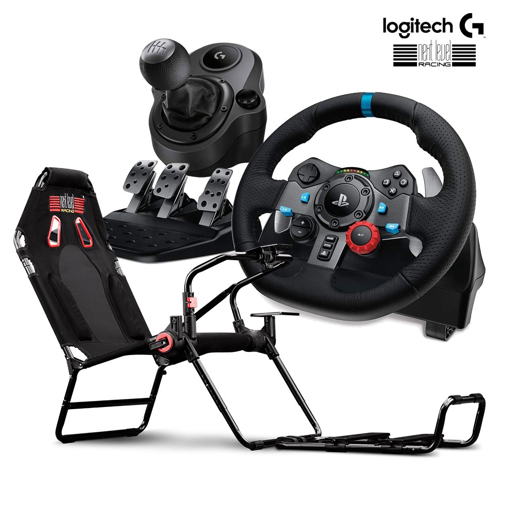 로지텍코리아 로지텍 G29 레이싱휠 (3패달/쉬프터) 넥스트레벨 레이싱 GT Lite 레이싱시트 레이싱게임 풀SET 829,000원