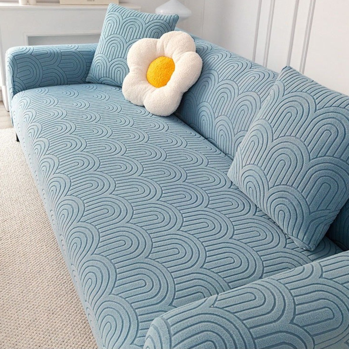 타오진 사계절 소파커버 전방위 소포 방지 고탄력 미끄럼 소파 커버, 파란색, 1개 34,900원