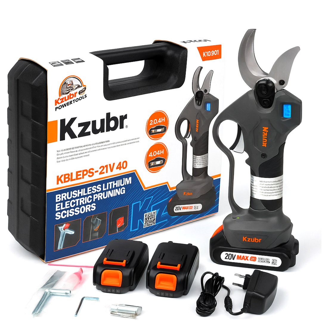 철기 / KZUBR 40mm 충전 전지가위 전동가위 충전식가위 K10031 40mm구경 가지치기 전정가위, 1세트 199,000원