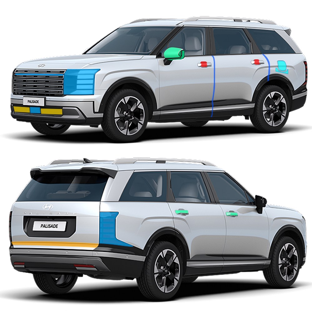 스킨엑스 디올뉴 팰리세이드 프레스티지 익스클루시브 LX3 외장필수패키지A PPF 차량보호필름, 1개 178,000원