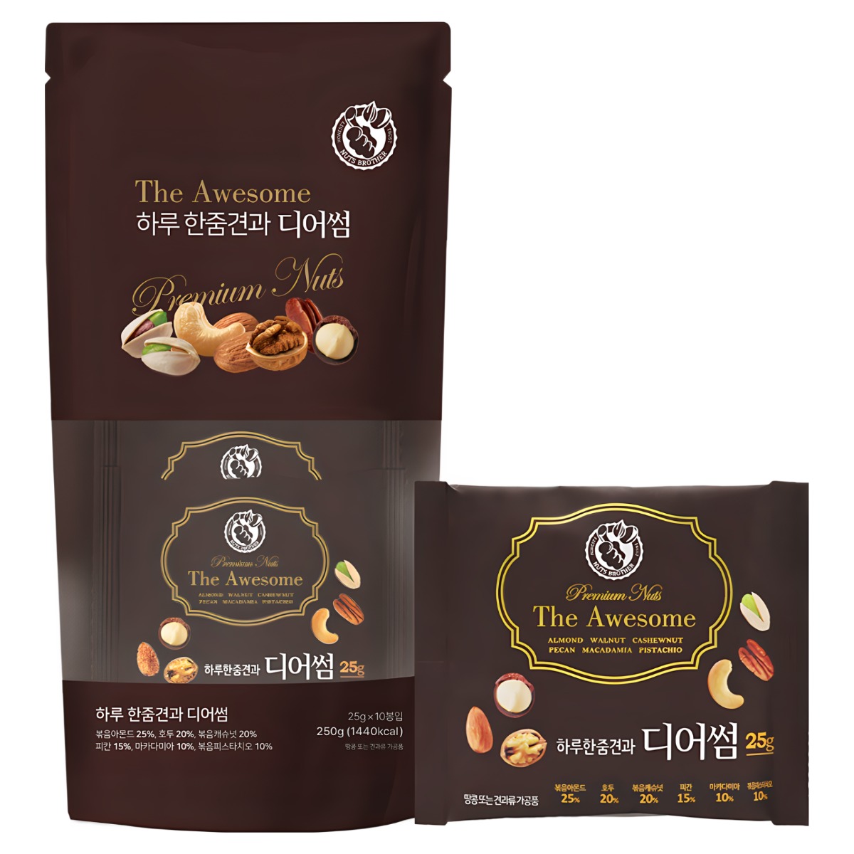 너츠브라더 하루한줌견과 디어썸 10봉입, 25g, 10개 12,900원