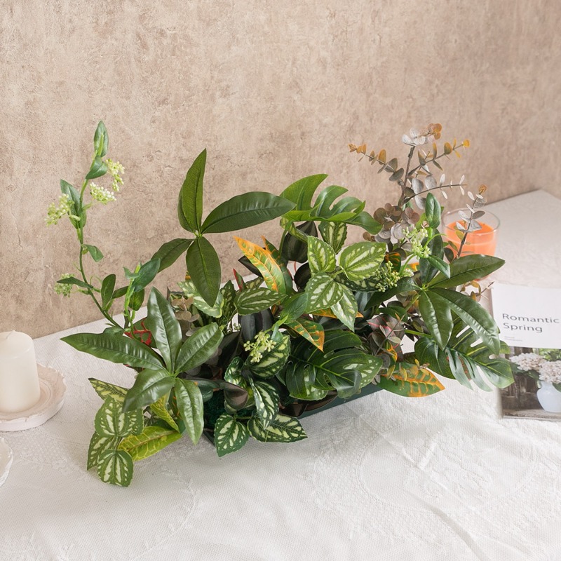 인테리어 조화 16종 대형 센터피스 꽃 장식 소품 카페, 01.몬스테라 그린 대형센터피스 50cmB타입, 1개 39,980원