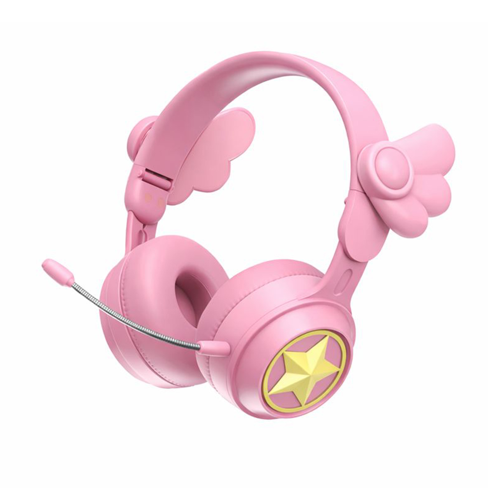 무선 헤드셋 귀여운 디자인 마이크 포함 학생 학습 게임용 헤드폰 27,900원