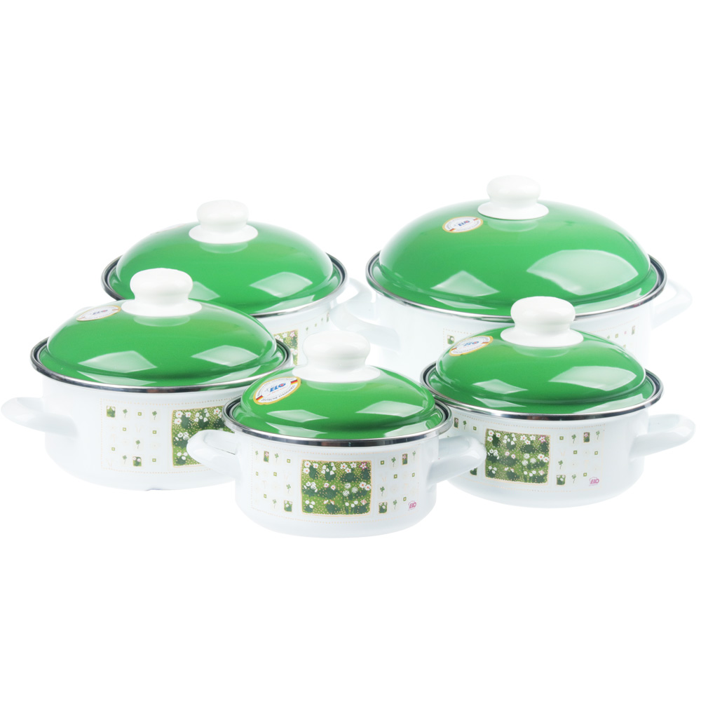 더비인 ELO 글뤽스블룸 낮은형 인덕션냄비 5종세트 법랑냄비세트 조리기구 216,000원