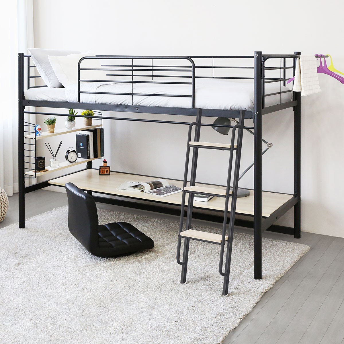 일루일루 코모드i 올인원 좌식책상형 프레임 철제 낮은 성인 학생 2층 수납 387,000원