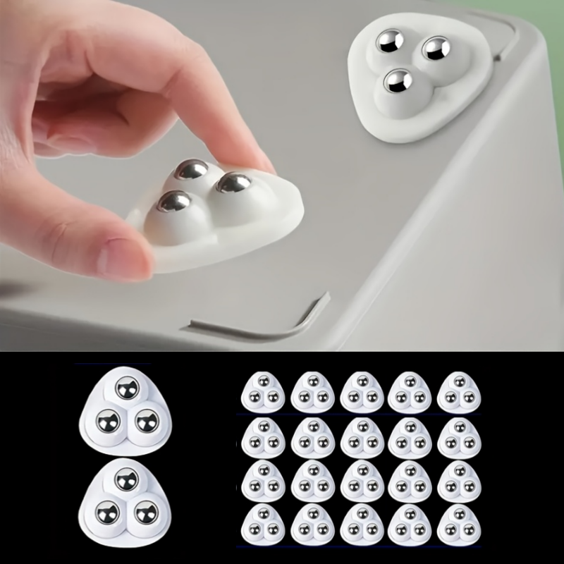 360도 회전 무타공 설치 이동식 가구 바퀴 3구 볼 캐스터 20개입 세트, 현재가 8,900원