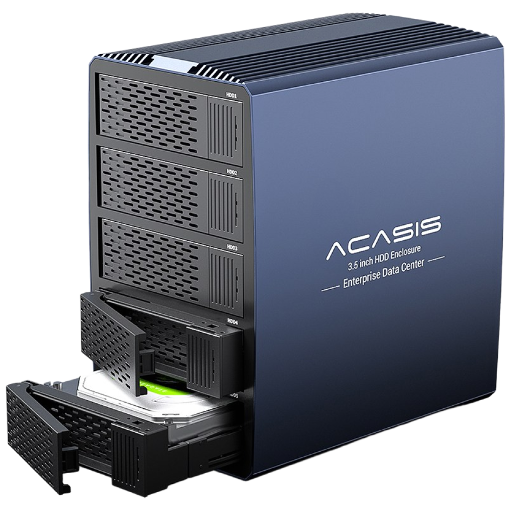 아카시스 ACASIS EC-7355 RAID 5베이 외장스토리지 DAS 외장하드 케이스 [ HDD 미포함 용량 합본 ], EC-7355 (HDD미포함), 1개 299,000원