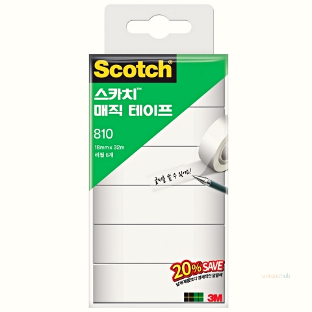 3M 스카치 매직테이프 리필 618x32 세이빙팩 포장용 대용량 24개입 433,500원