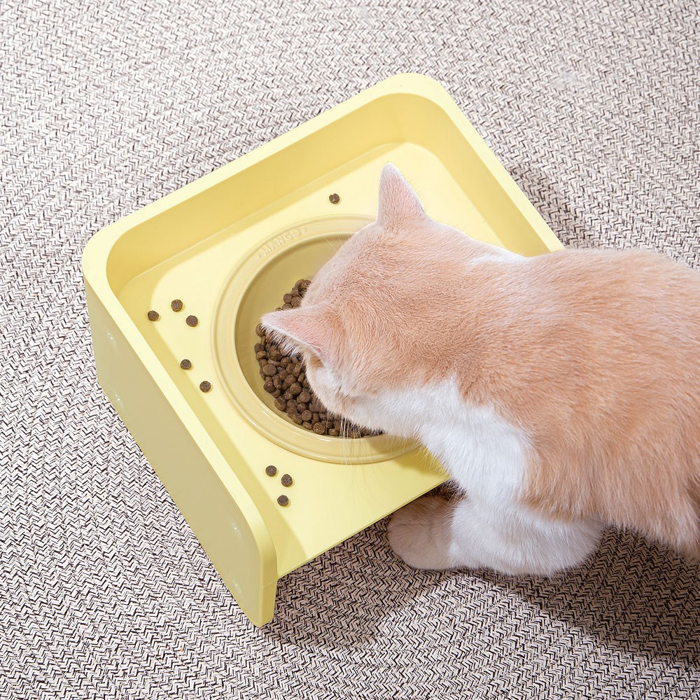 망고 강아지 고양이 도자기 세라믹 밥그릇 물그릇 식기, 1개, MF-932A 식기 세트 옐로우 31,000원