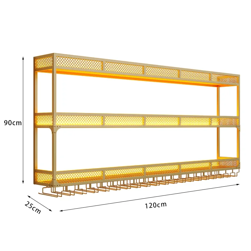 뷔페 선반 주류 와인 캐비닛 디스플레이 살롱 스토리지 현대 금속 랙 홀더 Barra De Vino 바 쇼케이스 1,028,200원
