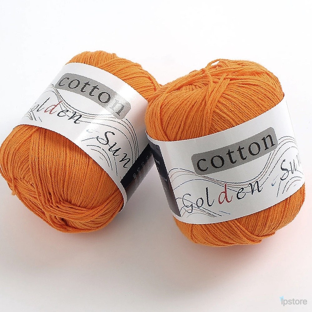 라프샵 뜨개용실 코튼 뜨개질실 2p세트 100m 오렌지 8,600원