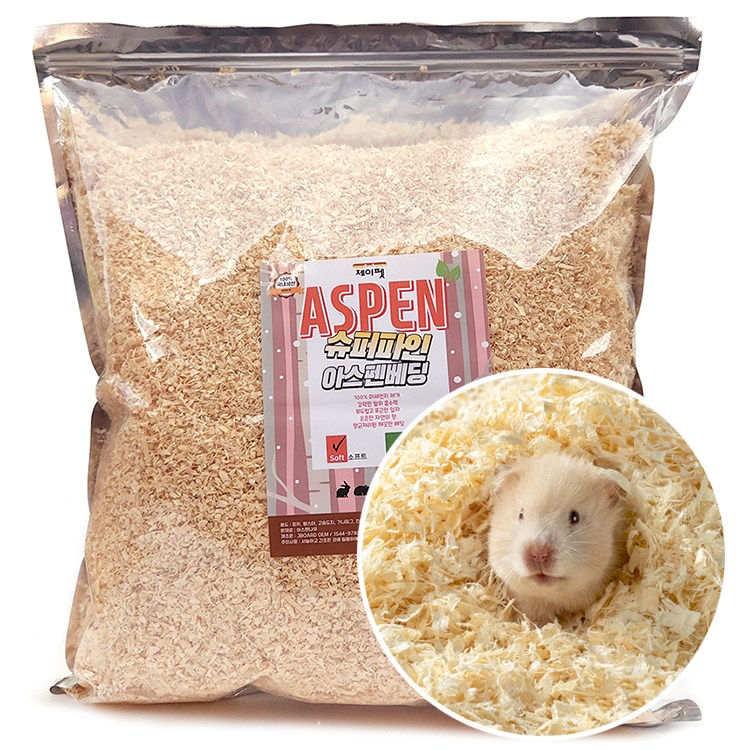 제이펫 슈퍼파인 아스펜베딩 소프트 , 더스트-프리 먼지없는 비압축 햄스터베딩 고슴도치베딩 10,620원