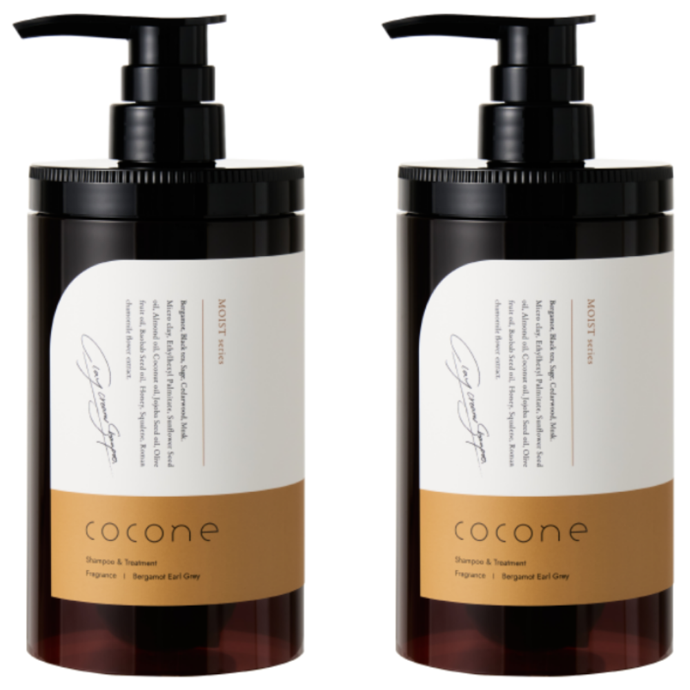 거품없이 사용하는 신세계 올인원 샴푸 cocone 코코네 클레이 크림 샴푸 2병 (벨가못 얼그레이 향), 2개, 380g 80,000원