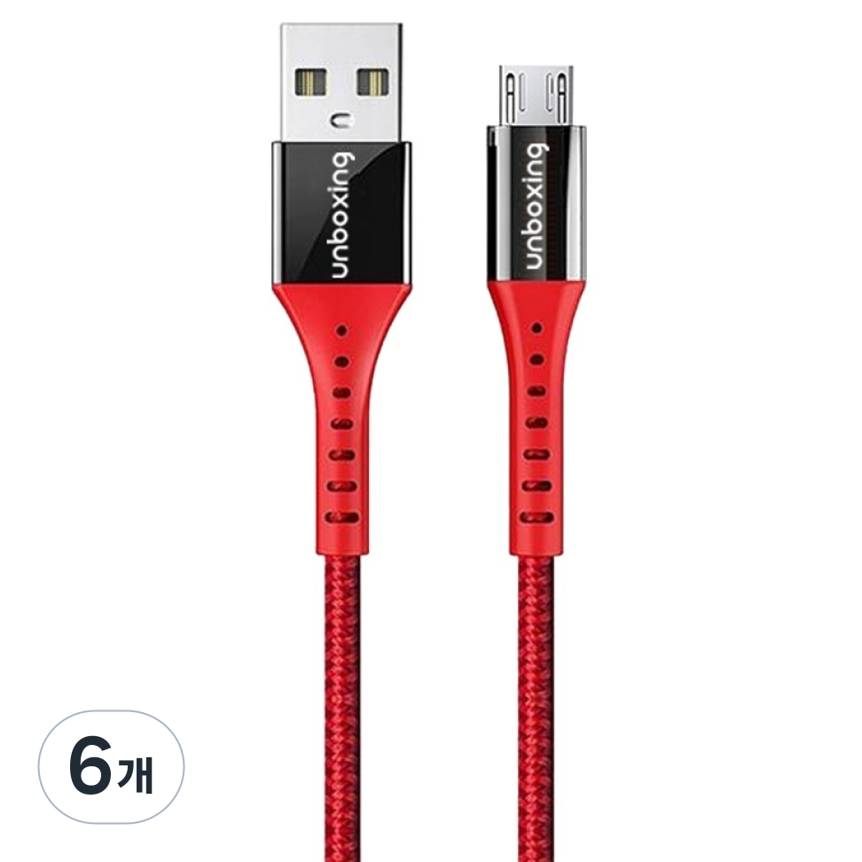 언박싱 마이크로5핀 패브릭 갤럭시 충전 데이터전송 케이블 35,400원