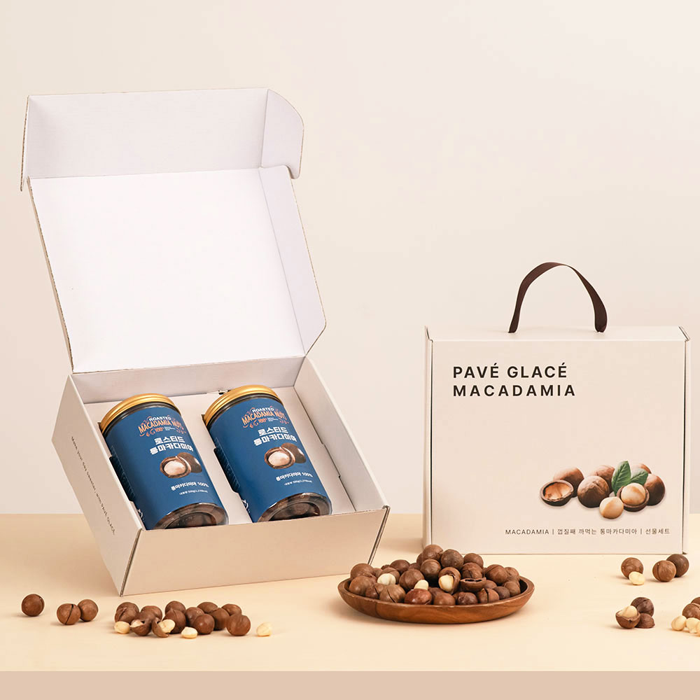 파베글라스 통마카다미아 프리미엄 명절 선물세트 1kg (500g + 500g) 44,800원