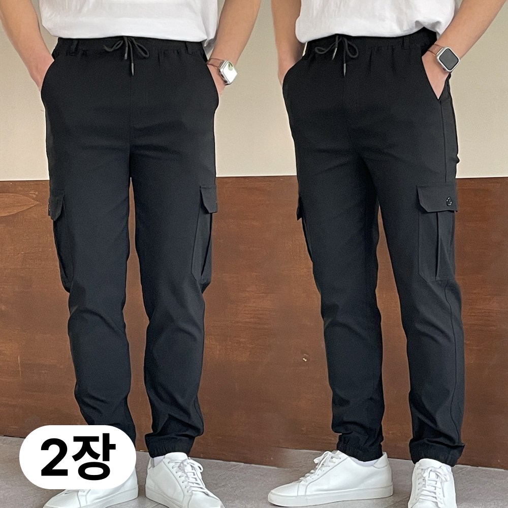 미제이 남자 카고바지 스판 밴딩 조거 팬츠 1+1 29,800원
