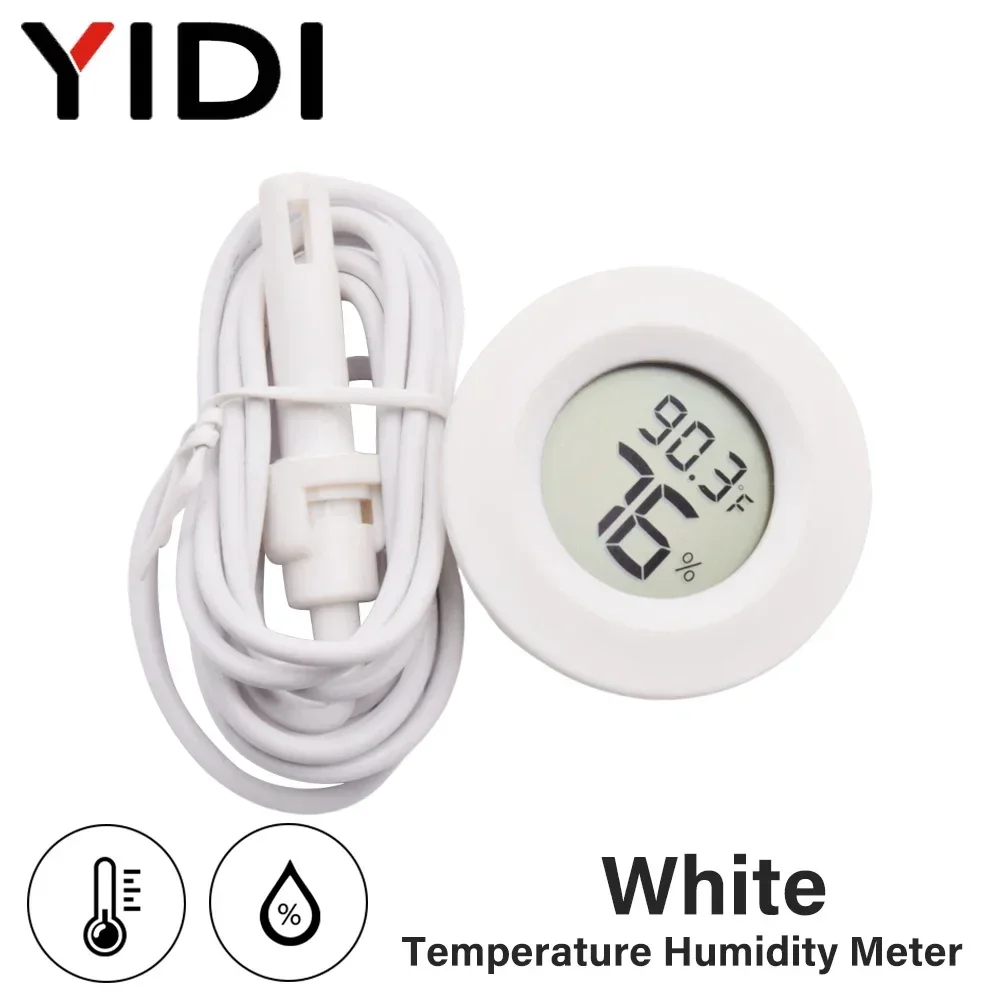 LCD 디지털 실내 실외 온도계, 온도 습도계 프로브 테스터, 인큐베이터, 수족관 온도 습도계, 센서 게이지 10,400원