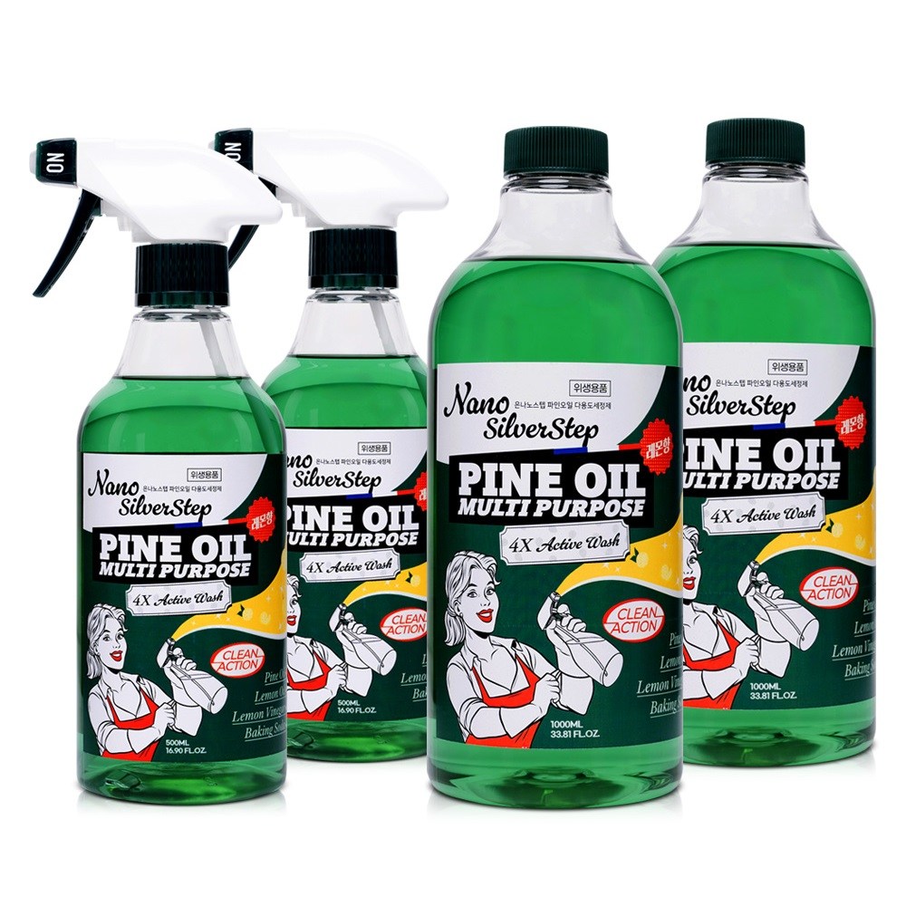 은나노스텝 시즌4 파인오일 다목적 세정제 2종 세트 독일 더마 테스트 엑설런트 등급, 비건인증제품, 2세트, 1500ml 38,900원