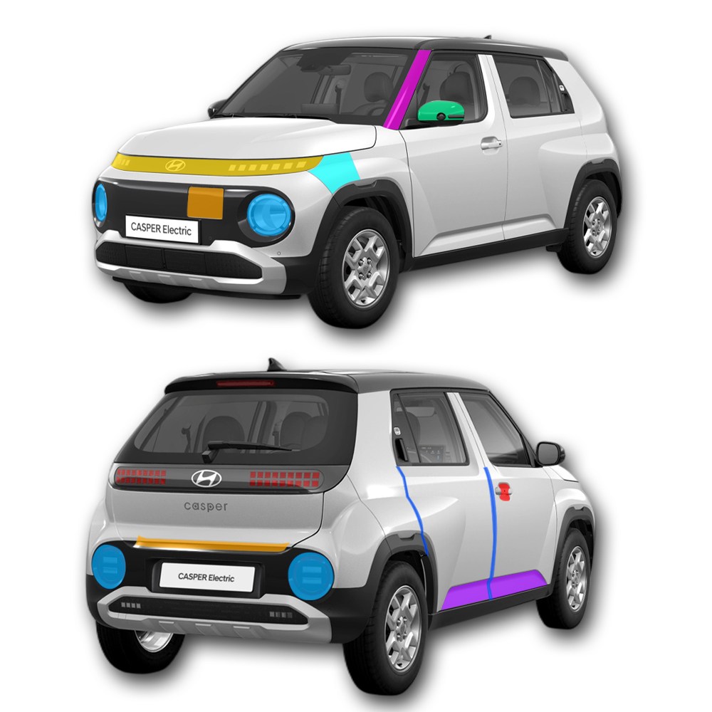 스킨엑스 캐스퍼 일렉트릭 외장필수패키지B PPF 차량보호필름, 1개 198,000원