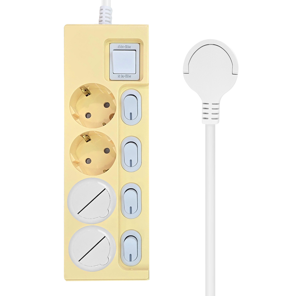 원스탑 제로갭 슬림 납작 컬러 개별 스위치 16A 멀티탭 4구 + 안전커버 2p 세트 19,040원