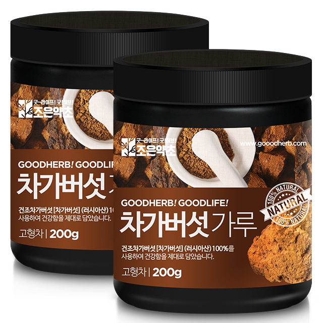 조은약초 차가버섯 가루, 200g, 2개 26,000원