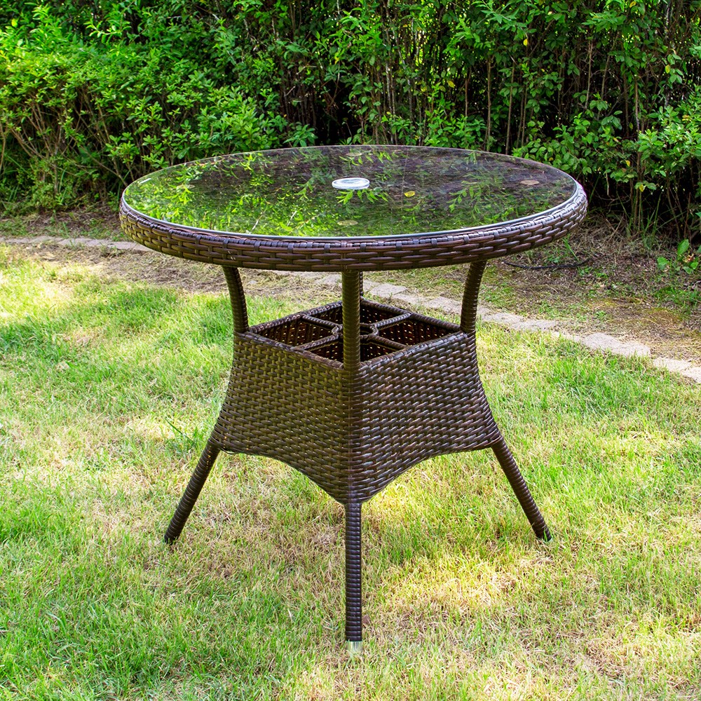 NEW 메이드 800 원형 테이블 야외 정원 테라스 라탄 103,300원