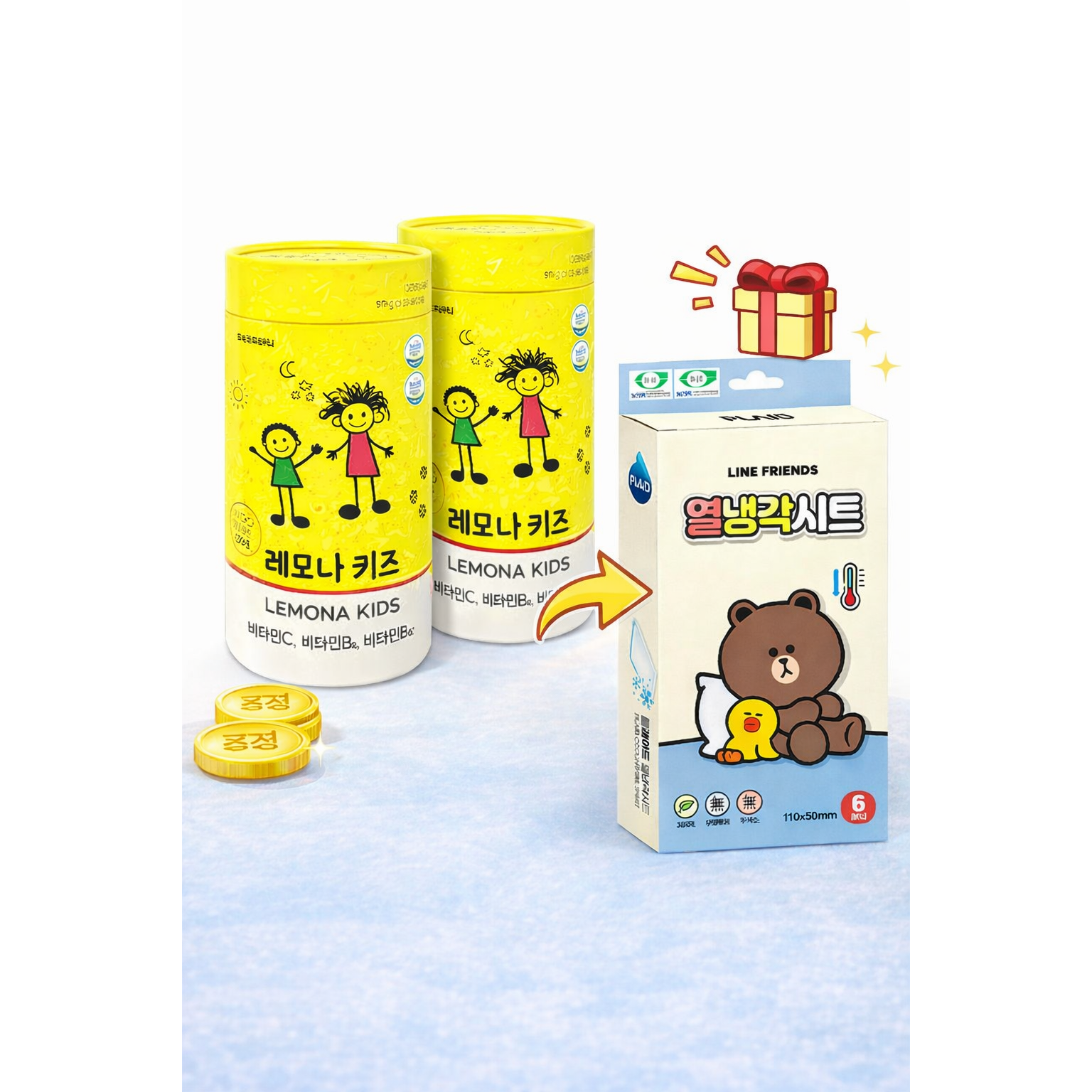 경남제약 레모나 키즈 100정,2통+열냉각시트, 200회분, 1개 35,600원