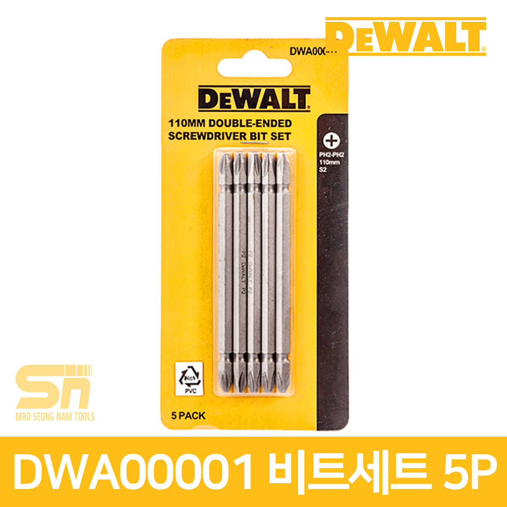 디월트 DWA00001 110mm 양날 드릴 드라이버 비트 세트, 1개 5,040원