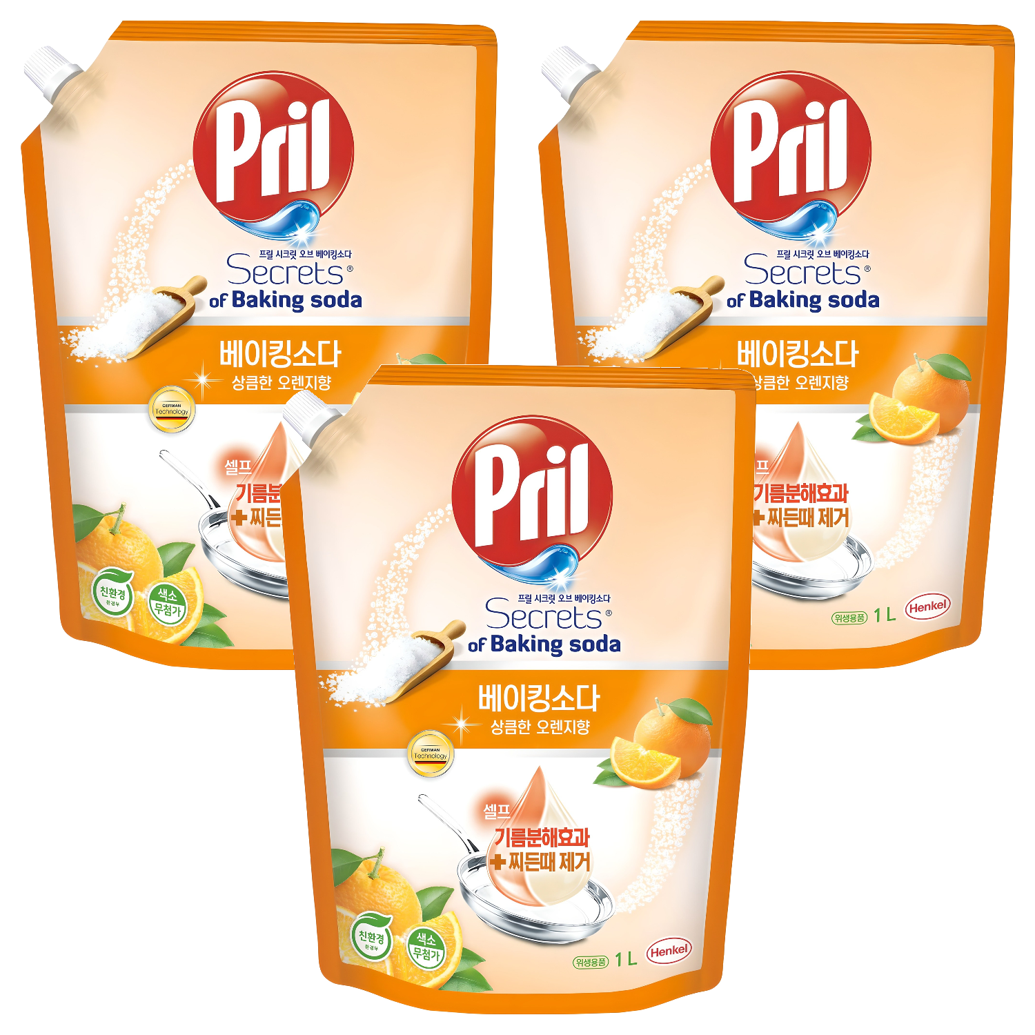 프릴 시크릿오브 베이킹소다 주방세제 상큼한 오렌지향 15,300원