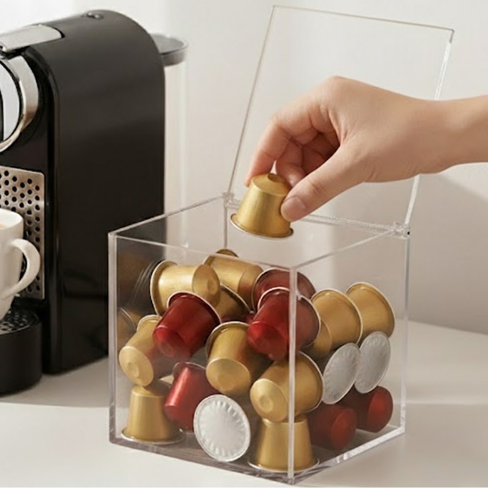 잇어스홈 아크릴 커피캡슐 보관함, 1개, 투명 12,150원
