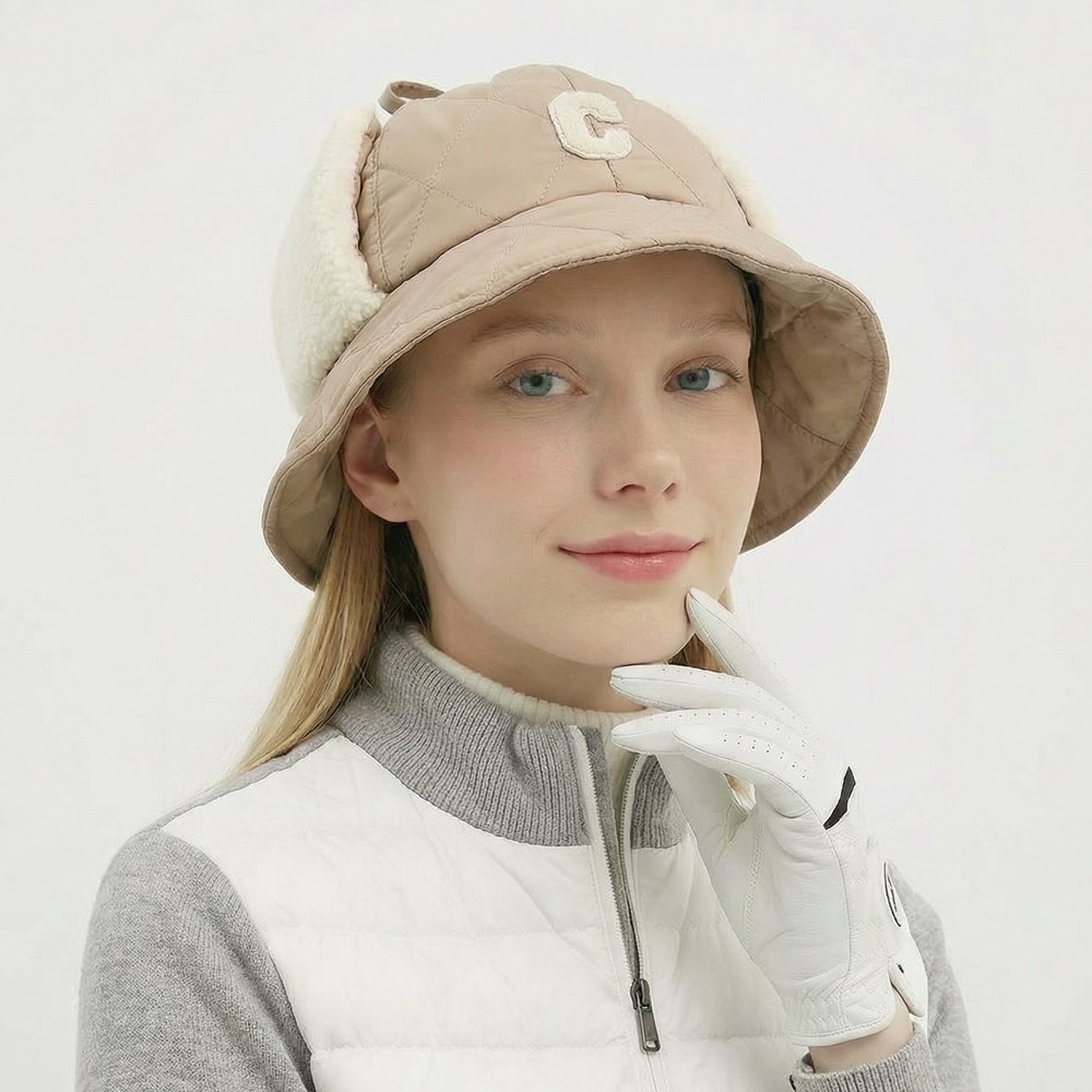 [MM스포츠]여성 겨울 C 뽀글이 귀마개 귀달이 패딩 골프 모자 33,900원