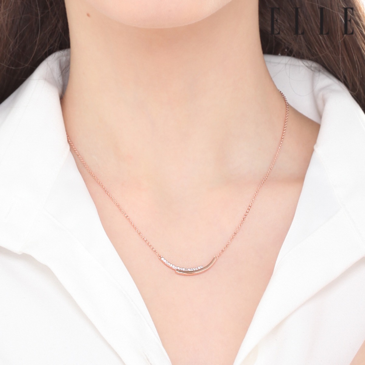 엘르 14k Gold Plated 라운드 스틱 목걸이 ELBRNN120 18,900원