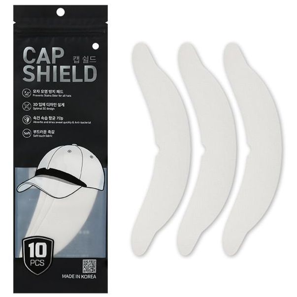 모자오염방지 캡쉴드 3팩 30개입 3D입체디자인 퀵드라이 항균기능성 3가지 색상 땀흡수 골프모자패드 모자라이너, 화이트 세트, 1개 24,400원