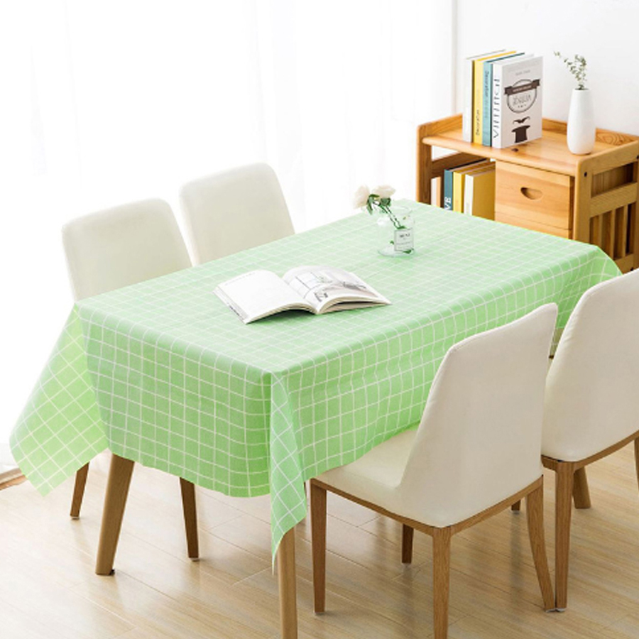 요롬코롬 체크 패턴 일회용 파티 테이블보 그린 137 x 180 cm 8,030원